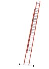 Échelle fibre de verre coulisse 2 plans à mains isolante 2x18 échelons - haut. 1,04m - Coulisse à corde 2 plans isolante