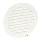 GRILLE MENUISERIE RONDE TUYAU FIBRE DIAMETRE 100 AVEC ANTI INSECTE    - BC110