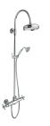 colonne de douche parigi retro thermostatique complete chrome