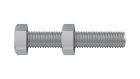 Sac. L7 / 2 boulons tête hexagon. inox A2 10 X 40