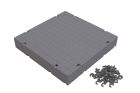 DALLE GAROCHUT + CAVALIERS 250mm x 250mm x 40mm