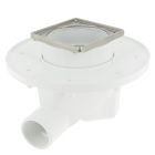 SIPHON/CARRE. S/HORIZ. CADRE INOX 10X10
