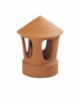 Demi tuile terre cuite PV13 Flammé rustique - long. 44,1 cm x larg. 15,2 cm