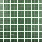 Mosaïque en verre recyclé - 602 LISO VERDE OSCURO MALLA 25X25MM