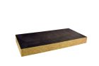 Panneau isolant en laine de roche, double densité, revêtu d'un voile de verre noir. Tenue au feu 120 minutes sous dalle béton armé de 140 mm. - Rockfeu REI 120 Black RsD L 1200 x l 600 x ép 80 (mm) R=2,35