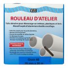 ROULEAU ATELIER Rouleau 38 mm x 25 m boîte dévidoir Grain 60    Qualité WATERPROOF
