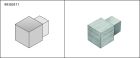 PROFILE DE CARRELAGE SQUARELINE DPSA1162SFY 2 ANGLES INTERIEUR-EXTERIEUR CARRE ALU CHROME BROSSE 11MM - SQUARELINE DPSA