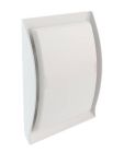 GRILLE DESIGN -TUBE D100 CONFORME A LA REGLEMENTATION GAZ BLANC    - GDT100B