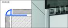 PROFILE DE CARRELAGE ROG 601 1/4 ROND FERME PVC BLANC 250CM 6MM - DURONDELL PVC WEISS ROG 601