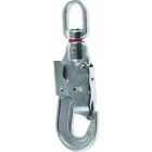 ANTICHUTE À RAPPEL AUTOMATIQUE A SANGLE POUR UTILISATION PLATEFORMES MOBILES + 1 ÉMERILLON + 1 CONNECTEUR + 1 CROCHET AVEC ÉMERILLON - 1,8 M - MICROBLOC AN106PF