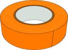 Adhésif  PVC Orange Adhésif tramé Diam 48 mm