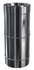 Tuyau inox isolé pour appareil granulés de bois (pellets) - APOLLO diam. 80/140 mm - long. de 0,38 à 0,58m
