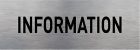SIGNALETIQUE INFORMATION 210 MM X 75MM PLAQUE ALU