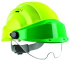 Casque - Orizon fluo jaune visiere verte avec lunette - Taille unique
