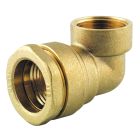 Coude laiton 90° taraudé Ø32x1' - COUDE FEMELLE LAITON D32x1