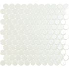 Mosaïque en verre recyclé - 6000 CIRCLE WHITE BR 25CX25CMM