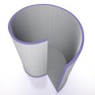 Cloison de douche entrée gauche - Jackoboard Aqua Spiral, 205,5x169,6 cm x 50 mm