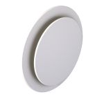 Bouche Haelix ronde blanche réglable D125mm