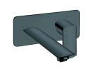 lavabo mural profilo  avec plaque droit bec 22.5 up&d black mat