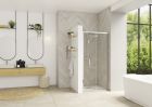 Porte pliante avec seuil - SMART DESIGN S 80 Chrome TN
