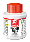 Colle PVC rigide - GEL AQUA incolore - bidon avec pinceau goupillon 250ml