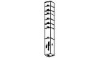 Coin extérieur pour planche équerre   300 mm chêne or 1110