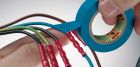 6022 - PVC Electrique 15/100mm - repérage électrique - 10mx15mm - Blanc - 6022