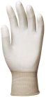 Gants EUROLITE 6160 J13 polyester blc end.PU blc doigts T10
