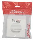 GRILLE EXTERIEURE POUR TUBE DIAMETRE 80 ANTI INSECTE  BLANC   - 1GETM8B
