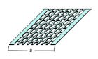 Bande de ventilation, perforation ovale Section ventilation 378 cm2 / ml  Naturel Longueur 2,50m