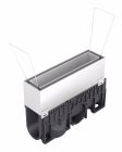 REGARD ACCES 100 HD INOX PROFONDEUR 3 GRILLE CLASSE C250 FENTE    - RDRI103CS