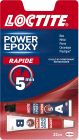 Colle epoxy rapide 5 min invisible - LOCTITE - Bi-Tubes 2x11ml