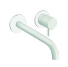 lavabo mural triverde 2 trous bec 22.5 cm white ex tv279