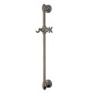 barre de douche charleston retro seule d.20 h.60 cm metal brosse