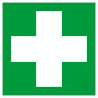 SIGNALISATION EXTERIEURE ET INTERIEURE - POSTE DE PREMIER SECOURS. 200x200mm