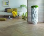 Parquet contrecollé monolame Chêne Classic/Authentique Linen - Bâton rompu 90 - long. 59cm x larg. 9cm x ep. 12mm