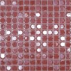 Mosaïque en verre recyclé - AURA SOFT RED 25X25MM