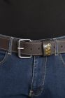 Ceinture cuir avec boucle acier CAPTAIN Marron T.135cm - CAPTAIN Marron T.135cm