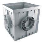 Regard polyéthylène 300x300mm gris - REGARD POLY. 300 X 300 GRIS
