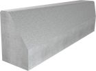 Raccord bordure T3 et bordure quai bus fil 21 - long. 1m x larg. 20cm x haut. 30/28cm - 4 éléments par palette (2 droits et 2 gauches) - béton gris - CE 3.5