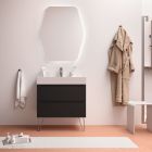 Meuble MONTERREY 800 2 tiroirs métalliques BLACK VELVET 797 x 540 x 450 mm