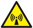 SIGNALISATION EXTERIEURE ET INTERIEURE - DANGER RADIATIONS NON IONISANTES 100x100x100mm