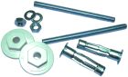 Kit de fixation pour lavabo paroi creuse