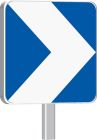 BALISE J4-400X400-C1-BALISE DE VIRAGE 1 CHEVRON