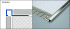 PROFILE DE CARRELAGE SQUARELINE DPSA 962 CARRE ALU CHROME 250CM 9MM - SQUARELINE DPSA