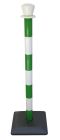 Poteau PVC à monter vert/blanc - base à lester avec 2,5l d'eau