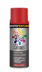 Peinture acrylique metal , bois , plastiques classique brillant rouge incendie brillant - aérosol de 0,4L