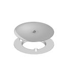 GRILLE CHROMÉE + ADAPTATEUR DIAM 90 POUR SLIM