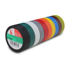 2702 - Ruban Pvc 13/100mm- repérage électrique - Multiteintes - 10mx15mm - 2702