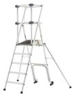 Plate-forme aluminium fixe PROFORT 5 échelons - haut. 3,16m - Profort